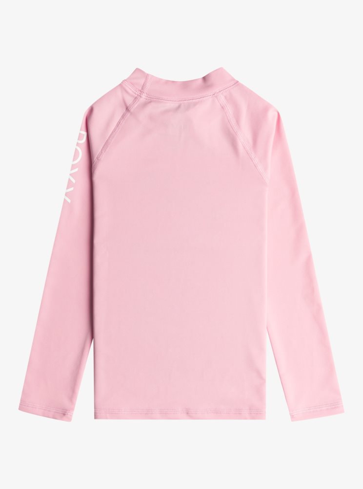 Rashguards Roxy 2-7 Whole Hearted Long Sleeve UPF 50 Rose Enfant | TDS-08815457