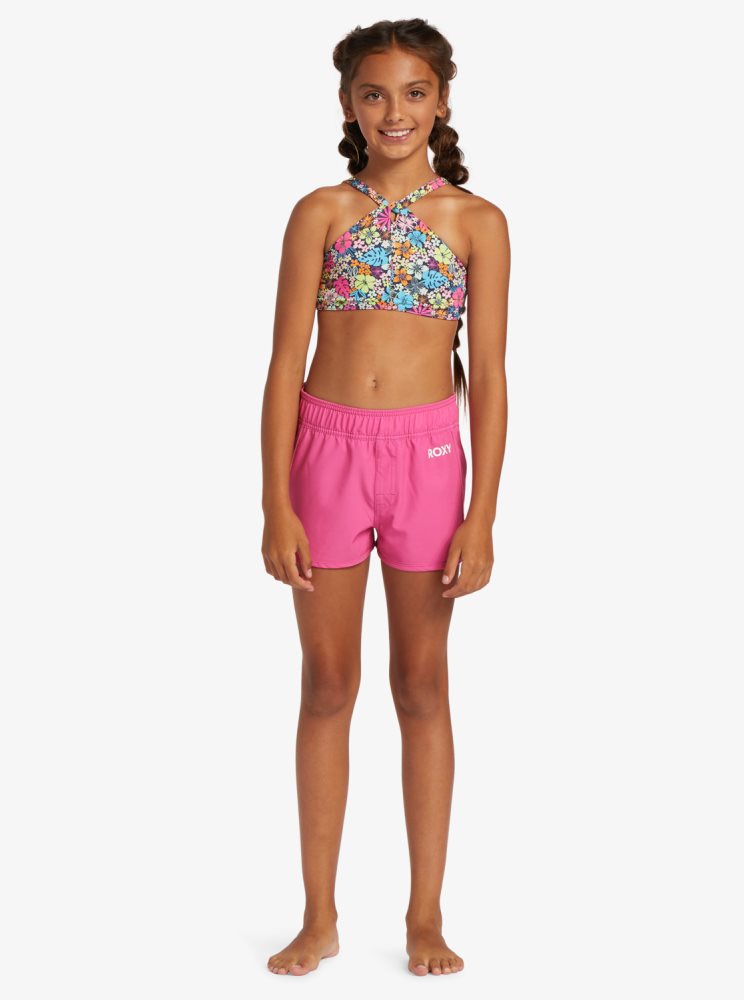 Shorts De Bain Roxy 4-16 Good Waves Only Rose Enfant | CTS-12123279