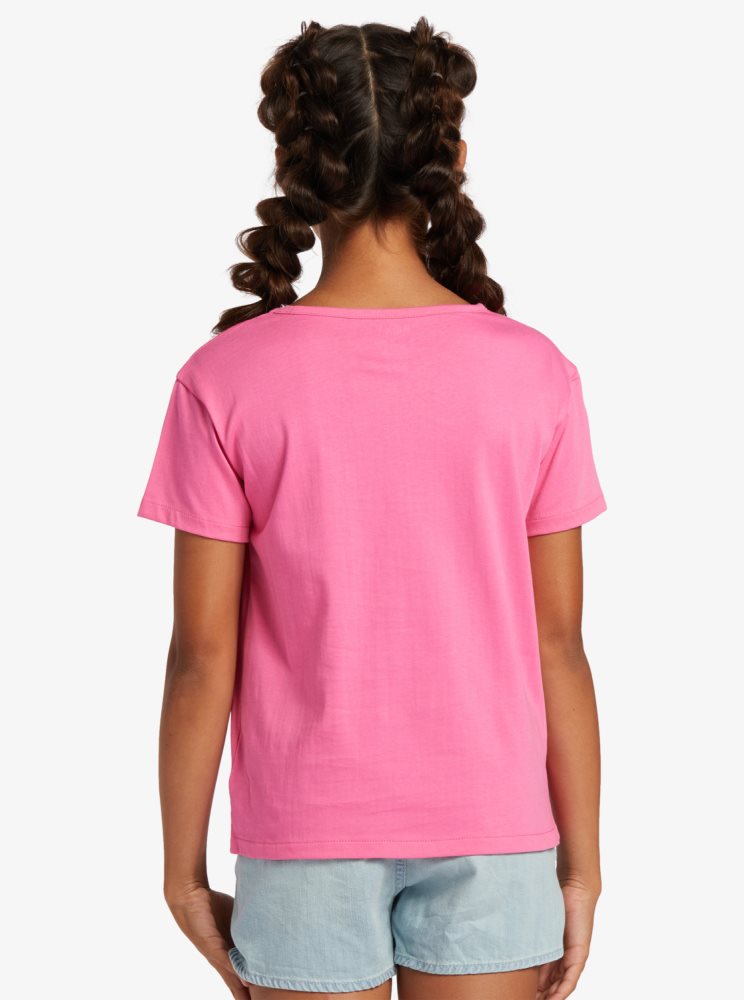 T Shirts Roxy 4-16 Day And Night A Rose Enfant | AXN-19657078