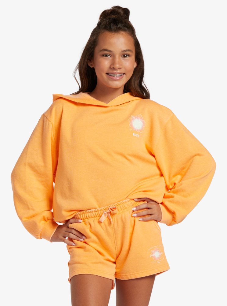 Shorts Roxy 4-16 Distance And Time B Sweat Orange Enfant | QOG-37676681