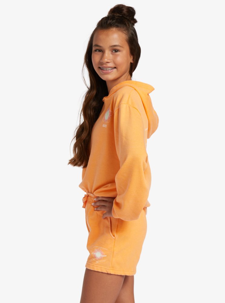 Shorts Roxy 4-16 Distance And Time B Sweat Orange Enfant | QOG-37676681