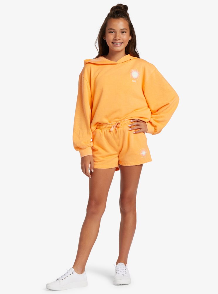 Shorts Roxy 4-16 Distance And Time B Sweat Orange Enfant | QOG-37676681