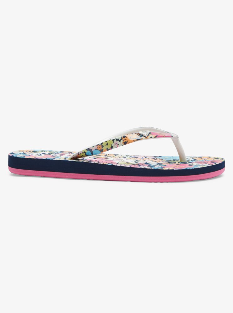 Sandales Roxy 4-16 Pebbles Bleu Marine Enfant | YQI-79427806