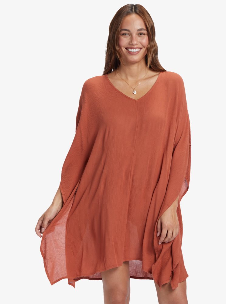 Poncho Roxy Moon Blessing Orange Femme | MZM-67779511