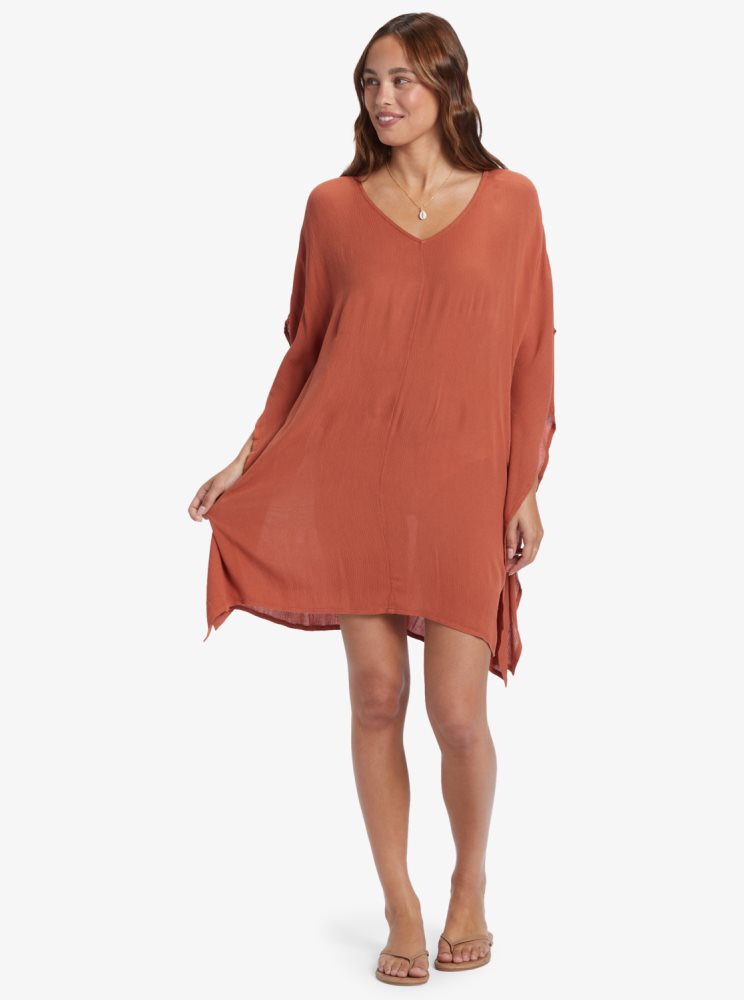 Poncho Roxy Moon Blessing Orange Femme | MZM-67779511