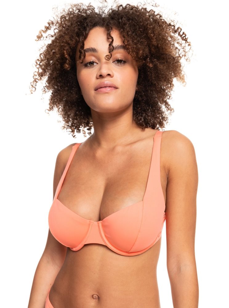 Hauts De Bikini Roxy Beach Classics Underwired D-Cup Corail Femme | AXN-55815887