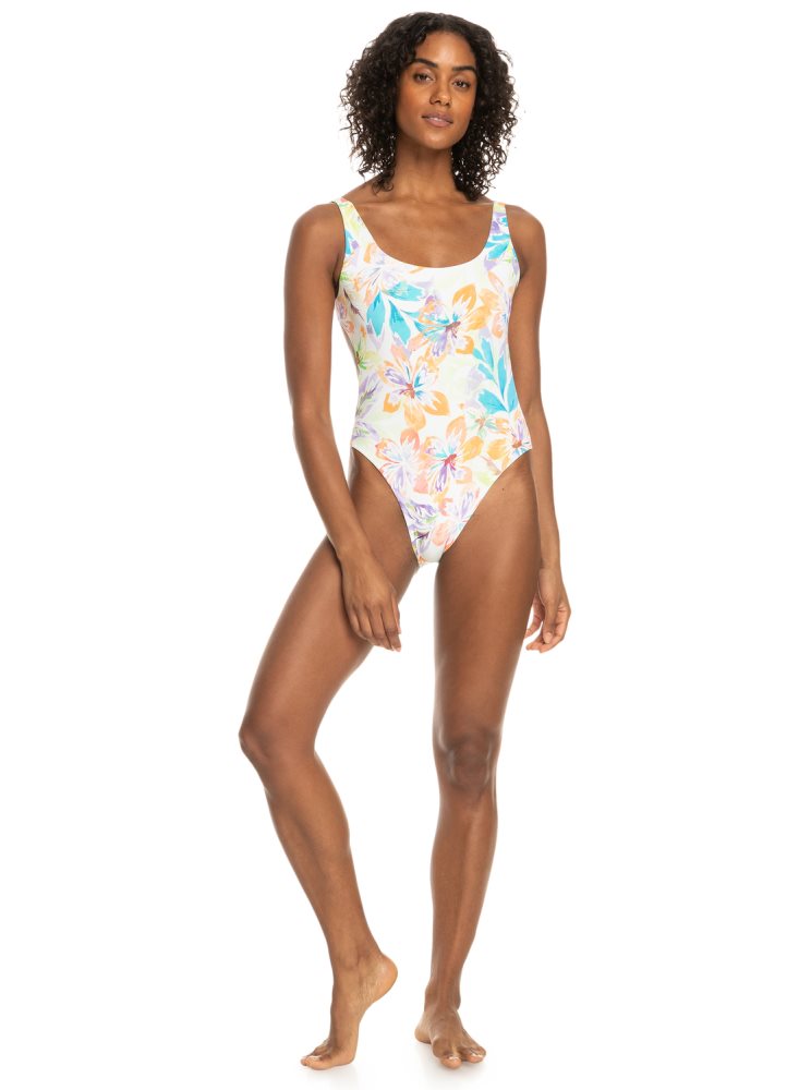 Maillots De Bain Roxy Retro Revo Blanche Femme | ELH-58467630