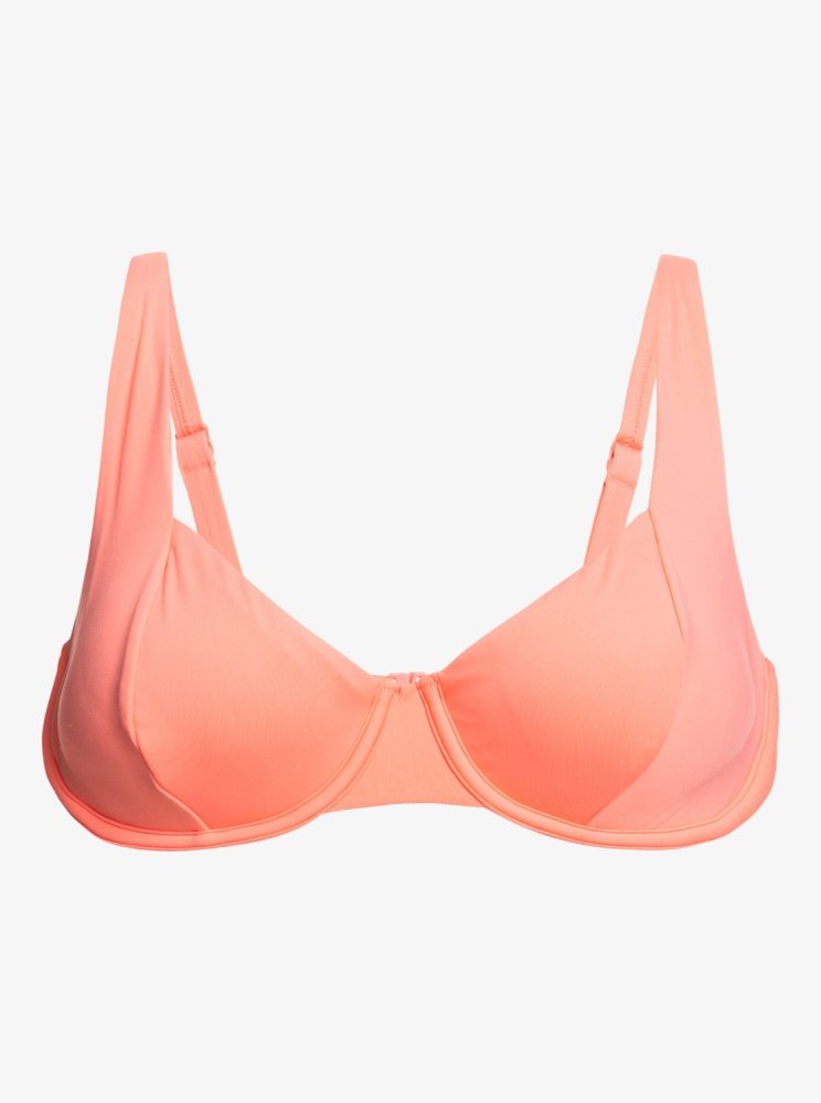 Hauts De Bikini Roxy Beach Classics Underwired D-Cup Corail Femme | AXN-55815887