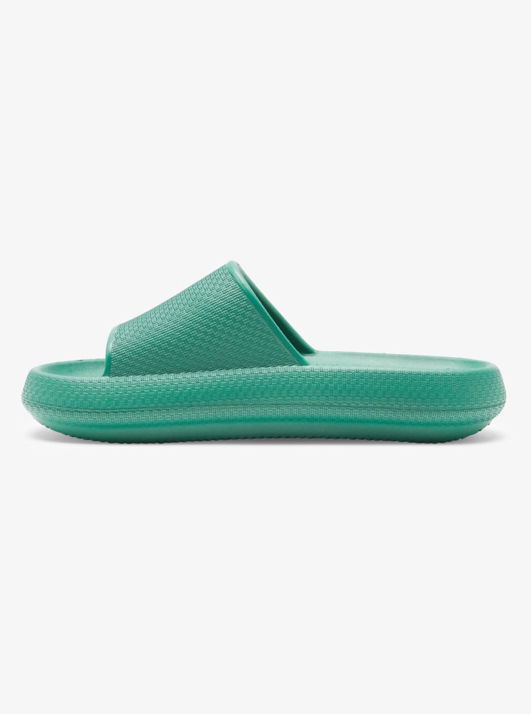 Sandales Roxy SG Slippery Slider Vert Femme | IBZ-12666850