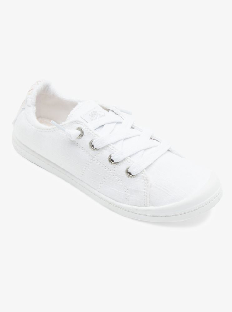 Basket Roxy Bayshore Blanche Femme | EHY-55813494