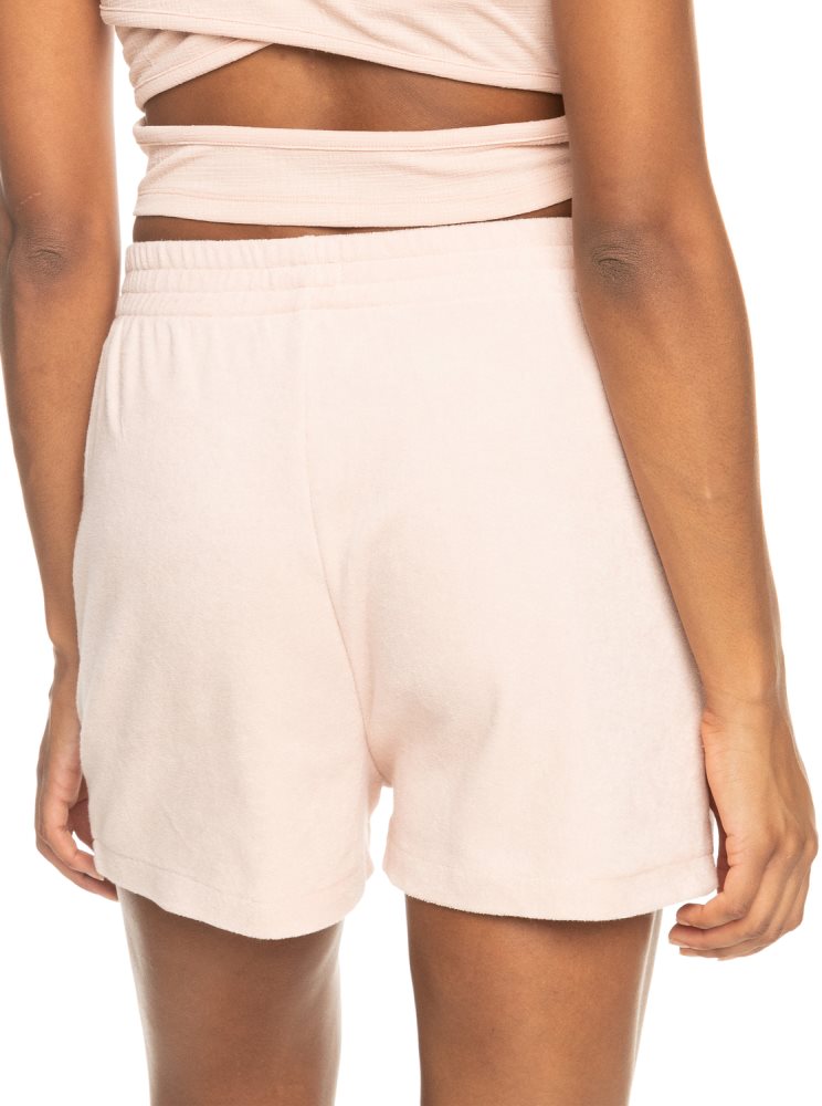 Shorts Roxy Better Not Wait Toweling Corail Femme | XAA-88504053