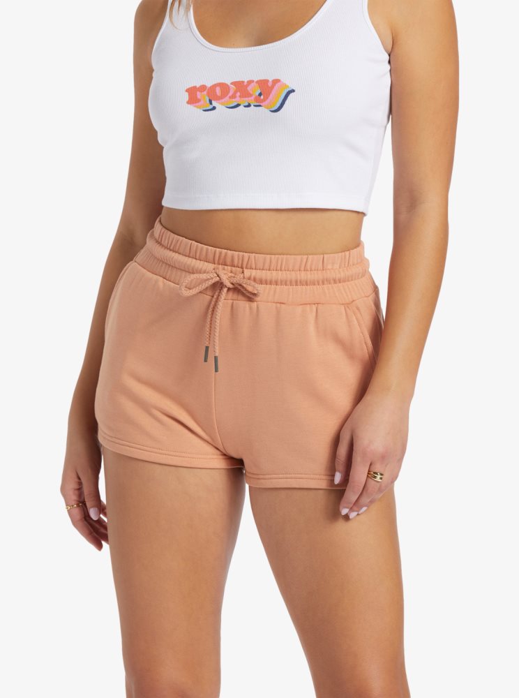 Shorts Roxy Check Out Sweat Rose Femme | GUI-63290255