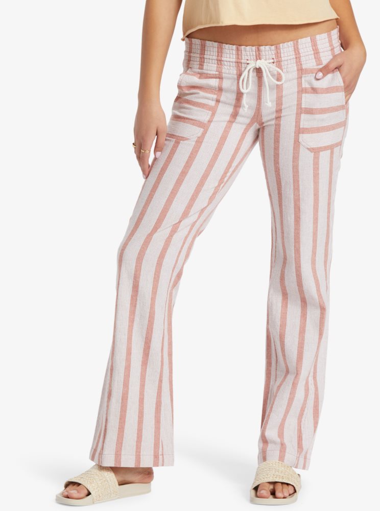 Pantalon Roxy Oceanside Flared Stripes Femme | DGF-28084127