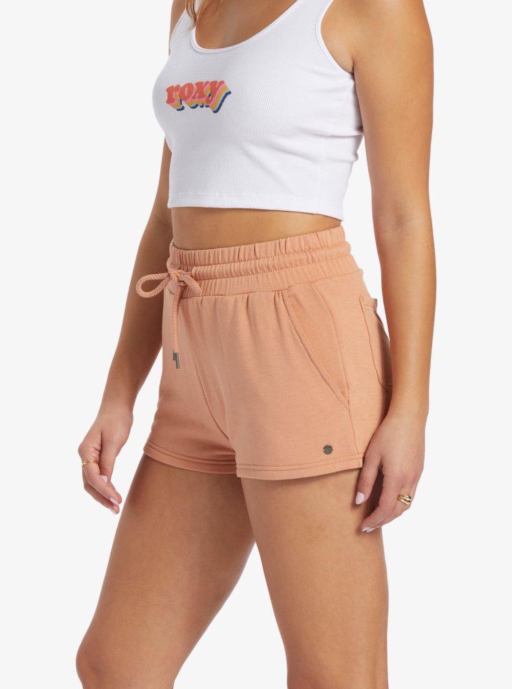 Shorts Roxy Check Out Sweat Rose Femme | GUI-63290255