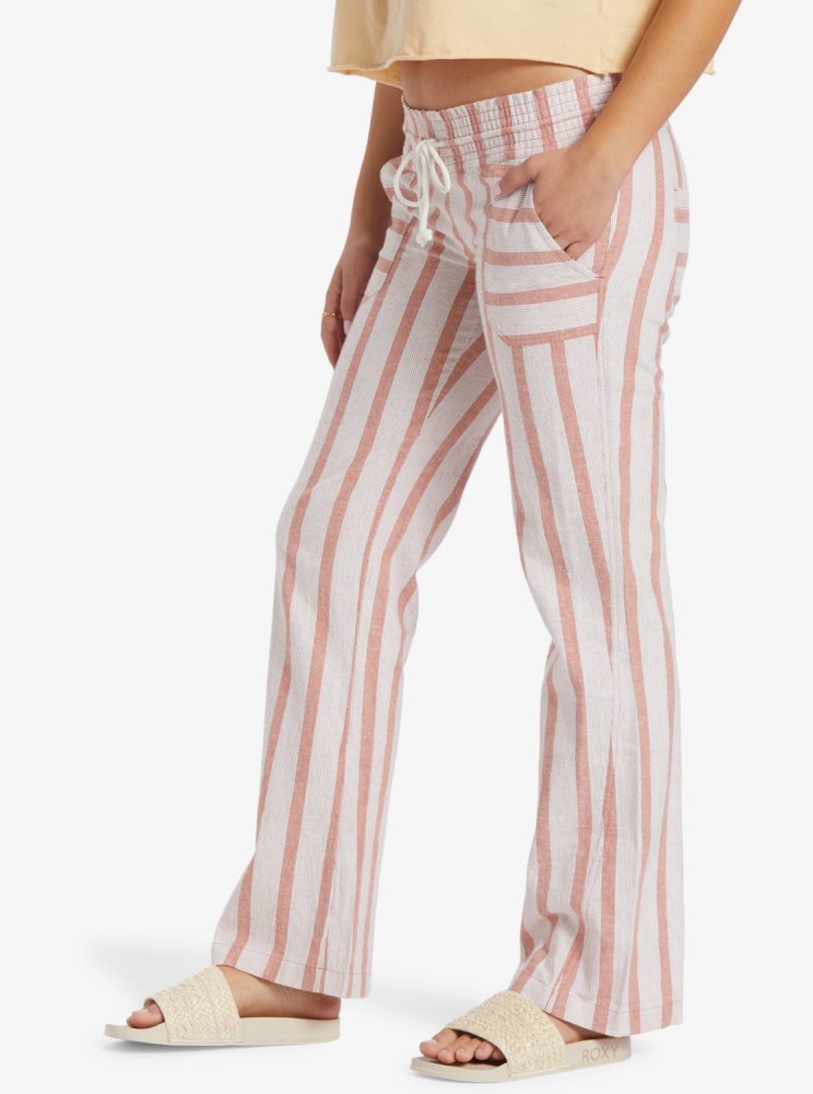 Pantalon Roxy Oceanside Flared Stripes Femme | DGF-28084127