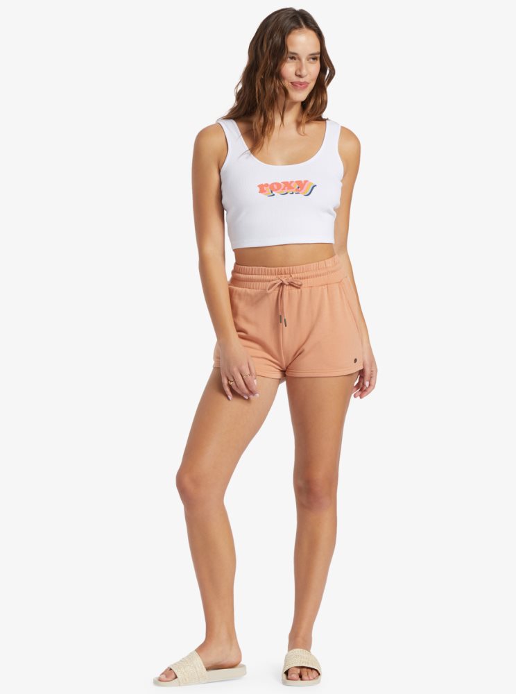 Shorts Roxy Check Out Sweat Rose Femme | GUI-63290255