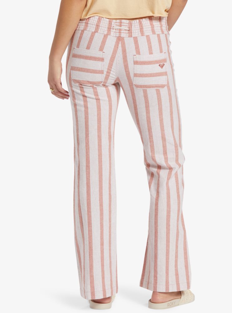 Pantalon Roxy Oceanside Flared Stripes Femme | DGF-28084127