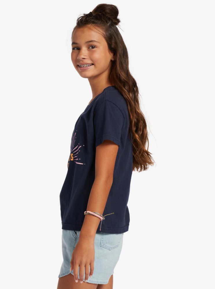 T Shirts Roxy 4-16 Radical Days Indigo Enfant | MDX-14609504