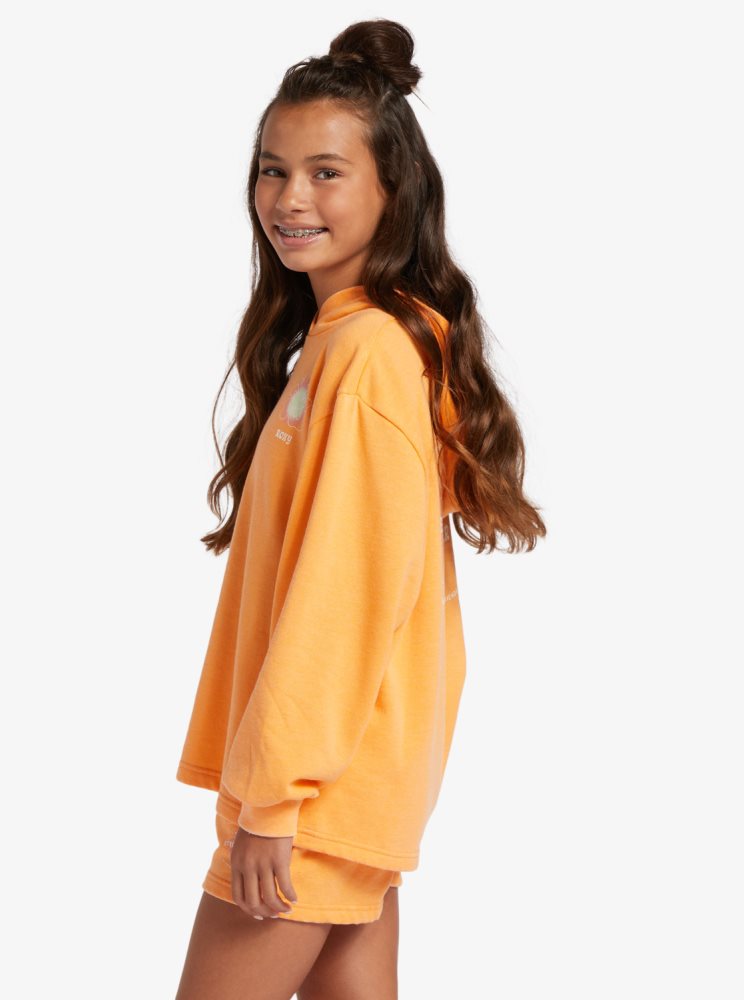 Sweat à Capuche Roxy 4-16 Sun My Sweet Sun B Orange Enfant | RIA-93951600