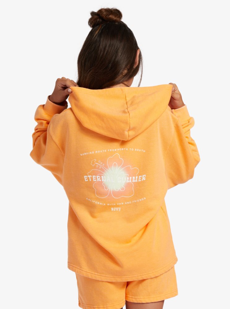 Sweat à Capuche Roxy 4-16 Sun My Sweet Sun B Orange Enfant | RIA-93951600