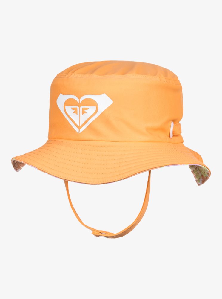 Chapeaux Roxy 2-7 New Bobby Reversible Swim Orange Enfant | FYW-44815380