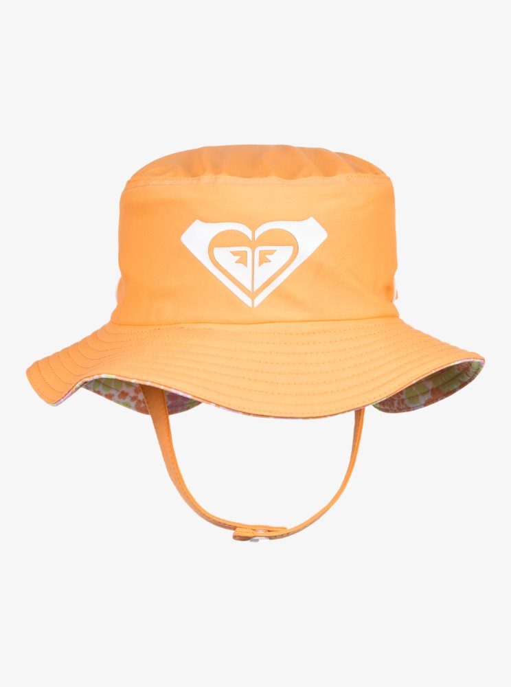 Chapeaux Roxy 2-7 New Bobby Reversible Swim Orange Enfant | FYW-44815380