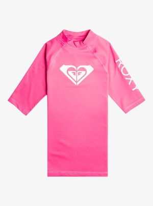 Rashguards Roxy 7-16 Wholehearted UPF 50 Corta Sleeve Rose Enfant | QZY-57358705