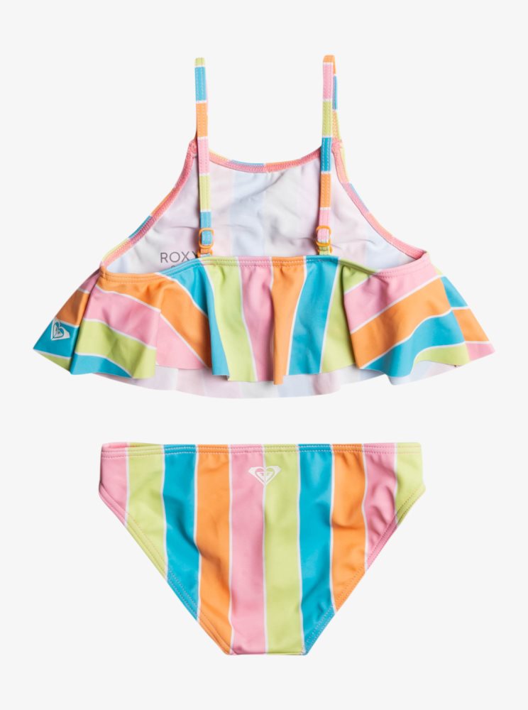 Bikini Roxy 4-16 Colors Of The Sun Two Piece Flutter Set Multicolore Enfant | YVN-31543801