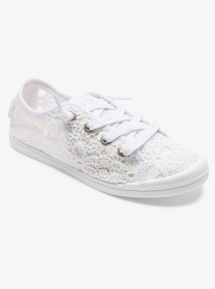 Basket Roxy Bayshore Blanche Femme | HLJ-96837148