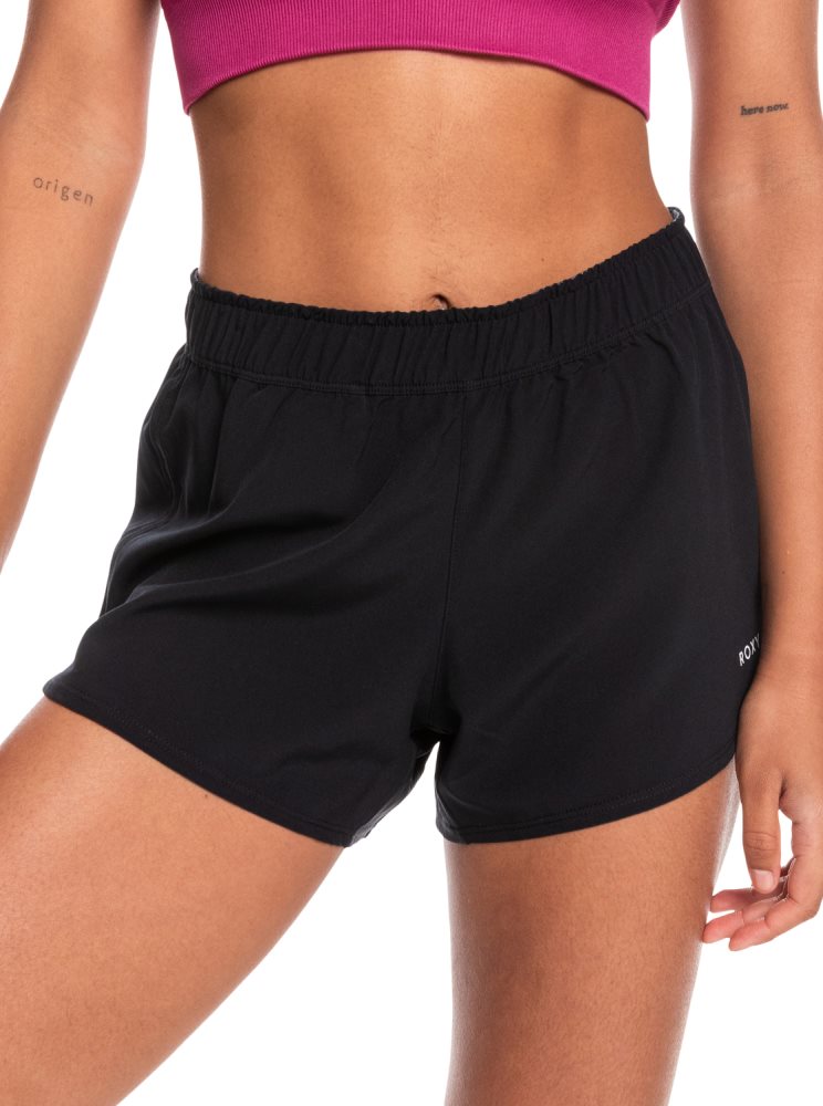 Shorts Roxy Corsica Calling Workout Grise Foncé Femme | XSA-42388145