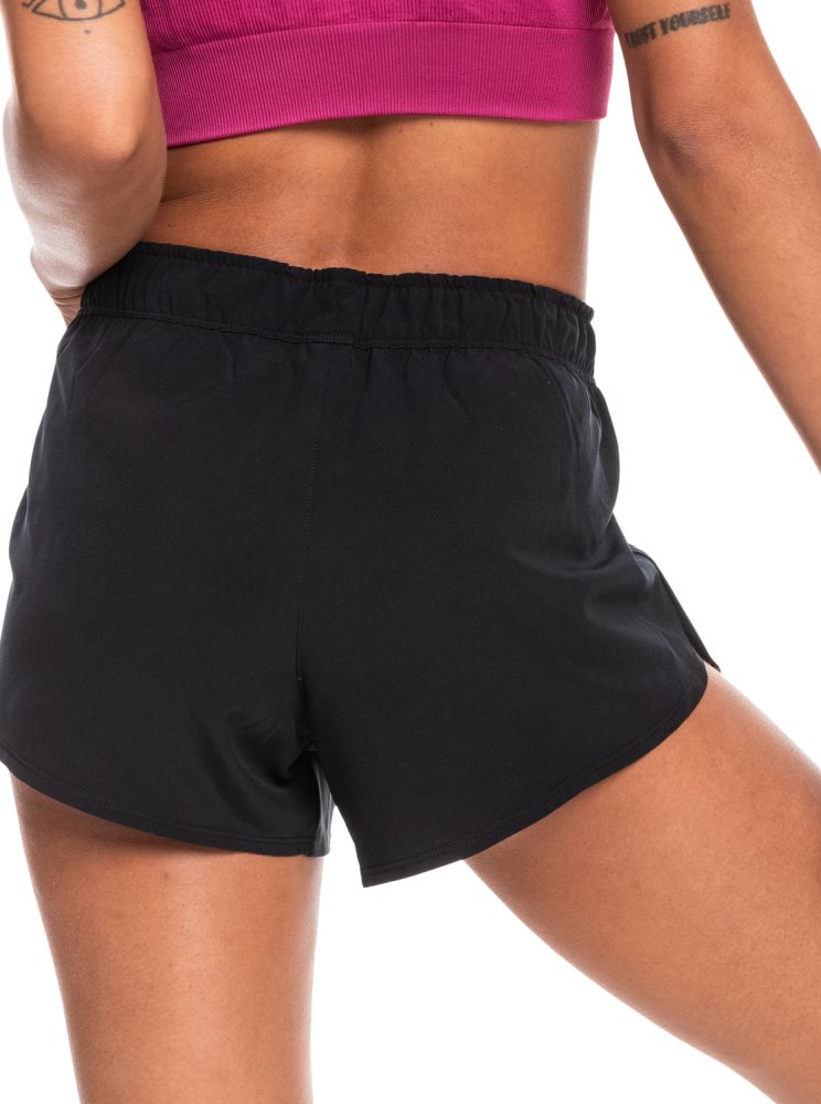 Shorts Roxy Corsica Calling Workout Grise Foncé Femme | XSA-42388145