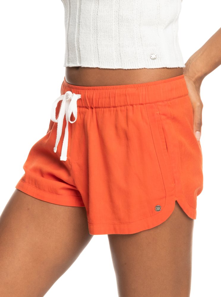 Shorts Roxy New Impossible Love Elasticized Orange Femme | NPO-42169869