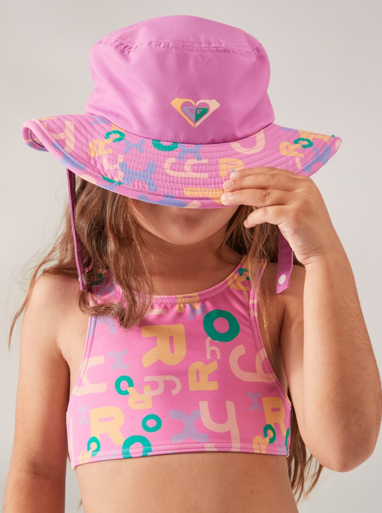 Chapeaux Roxy 2-7 Pudding Cake Floating Bucket Violette Enfant | AJH-06074215