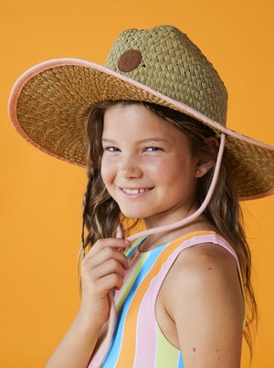 Chapeaux Roxy 7-16 Pina To My Colada Sun Corail Enfant | TUY-97467981