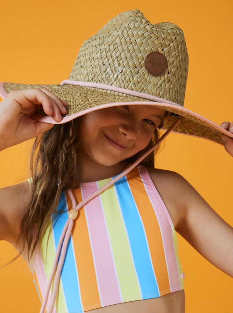 Chapeaux Roxy 7-16 Pina To My Colada Sun Corail Enfant | TUY-97467981