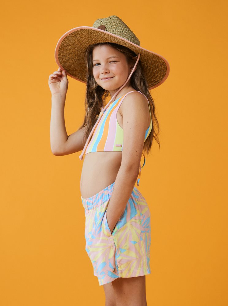 Chapeaux Roxy 7-16 Pina To My Colada Sun Corail Enfant | TUY-97467981