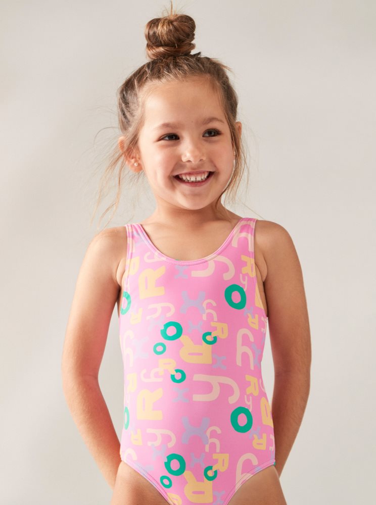 Maillots De Bain Roxy 2-7 Funny Bambino Violette Enfant | PWU-19353197