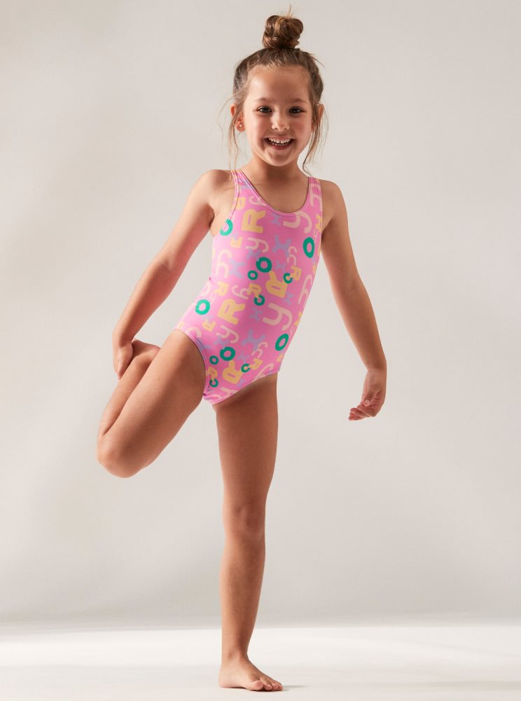 Maillots De Bain Roxy 2-7 Funny Bambino Violette Enfant | PWU-19353197