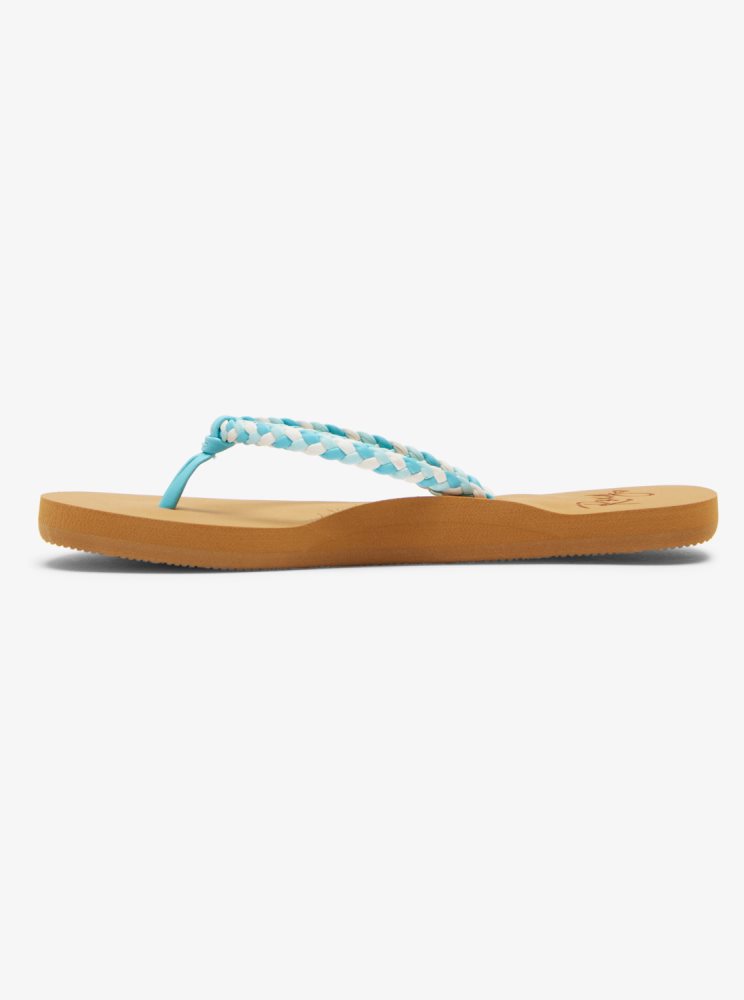 Tong Roxy 4-16 Costas Turquoise Clair Enfant | JED-03555047