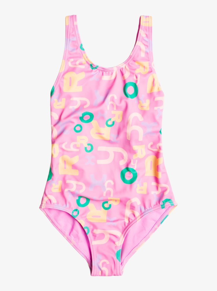 Maillots De Bain Roxy 2-7 Funny Bambino Violette Enfant | PWU-19353197