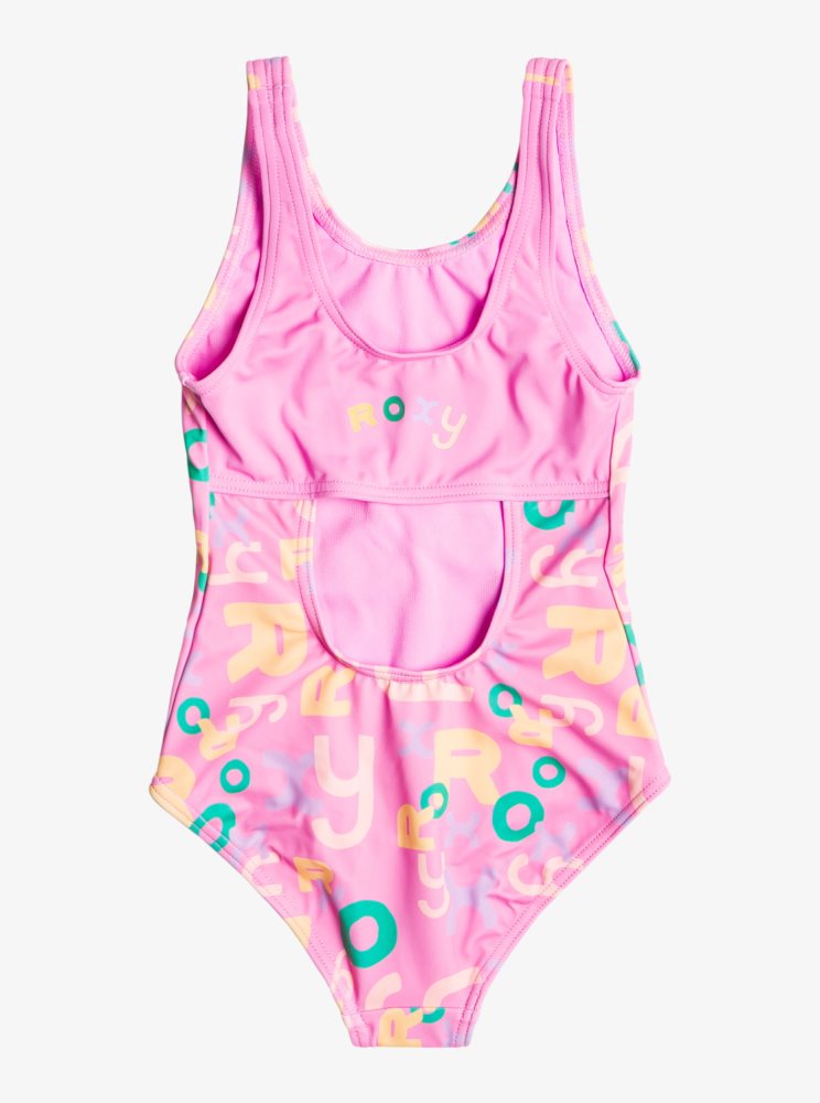 Maillots De Bain Roxy 2-7 Funny Bambino Violette Enfant | PWU-19353197