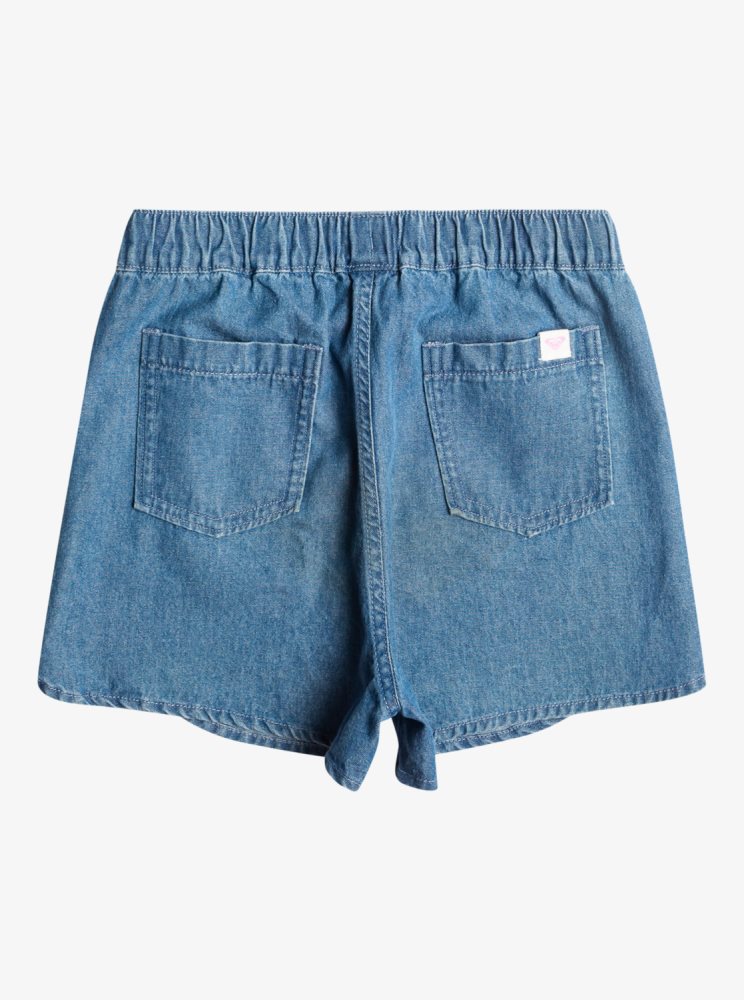 Shorts Roxy 4-16 Genial Moment Beach Bleu Enfant | ZMS-57545271