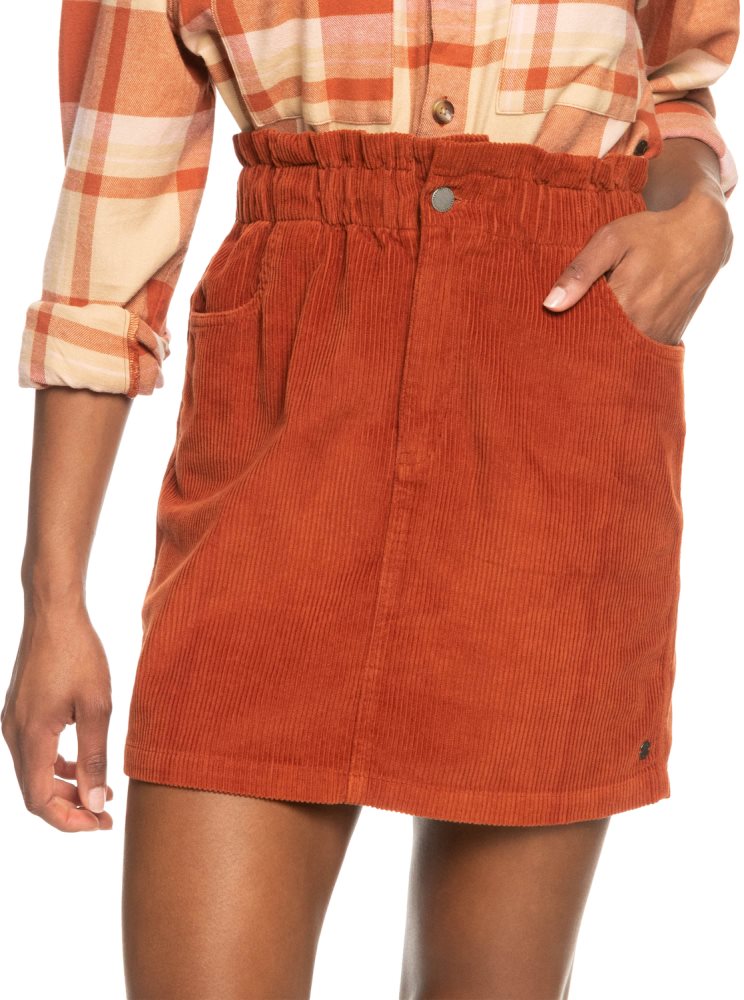 Jupes Roxy Silent Days Corduroy Orange Femme | DSQ-58108406