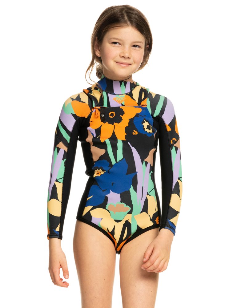 Combinaison En Néoprène Roxy 8-16 1.5mm Current Of Cool Long Sleeve Grise Foncé Enfant | QOP-01638639