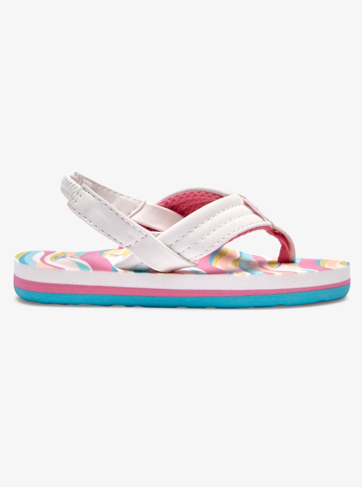 Sandales Roxy Vista Loreto Blanche Rose Enfant | ZLV-34859393