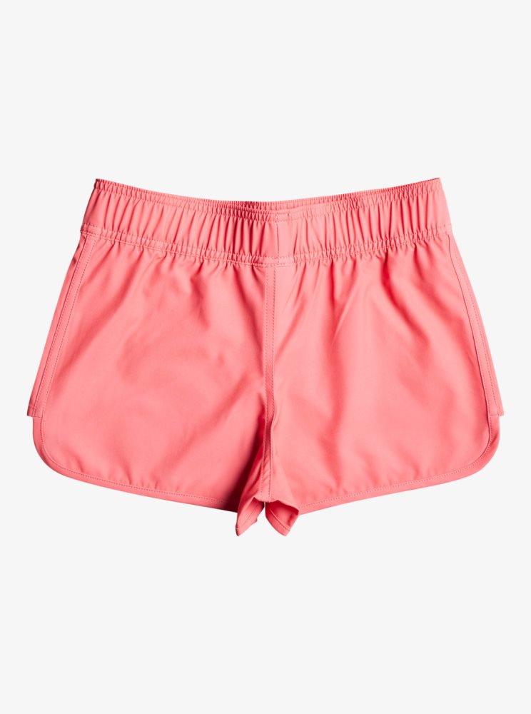 Shorts De Bain Roxy 7-16 Good Waves Only Orange Corail Enfant | RJO-65080313