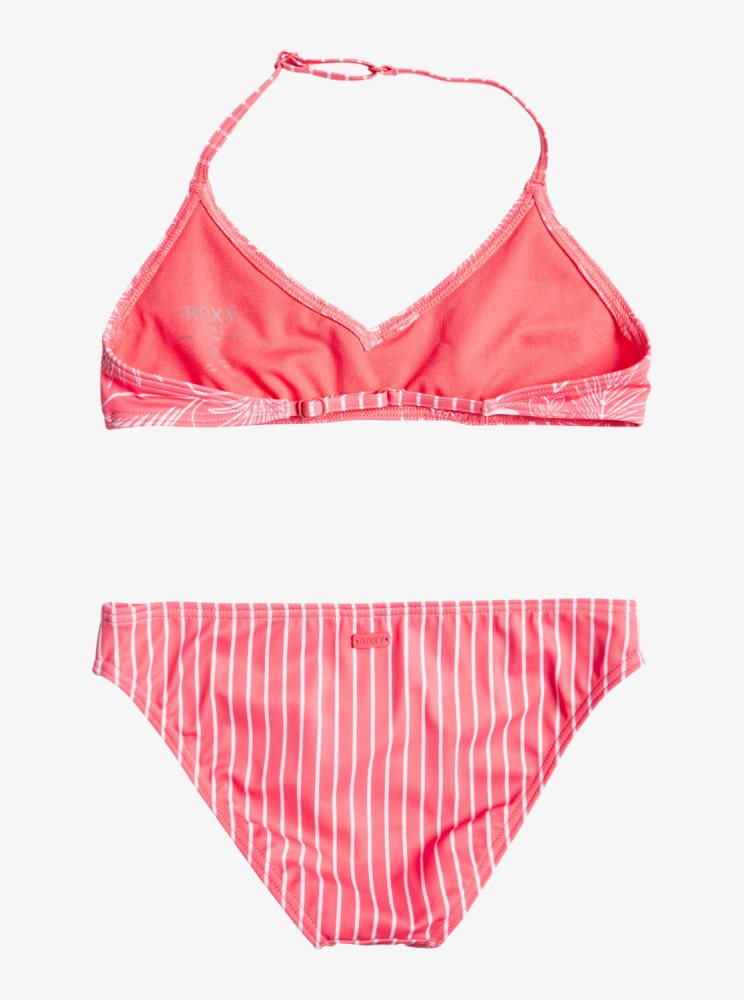 Bikini Roxy 7-16 Vacay Life Triangle Two Piece Set Corail Enfant | OKV-94301131