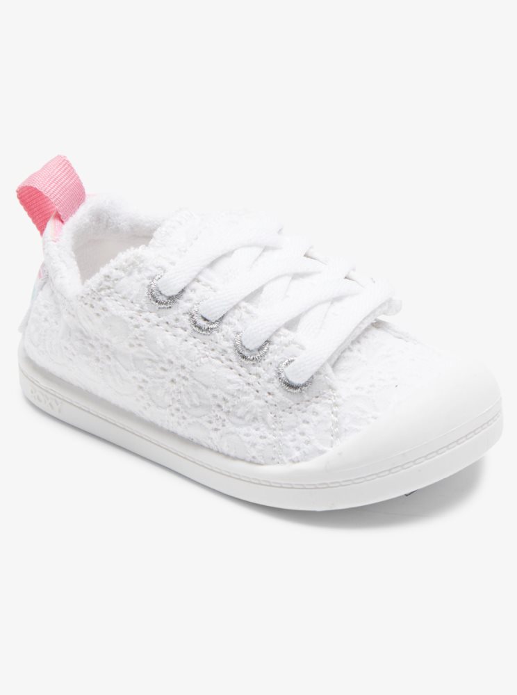 Basket Roxy Bayshore Blanche Enfant | HIE-02368165