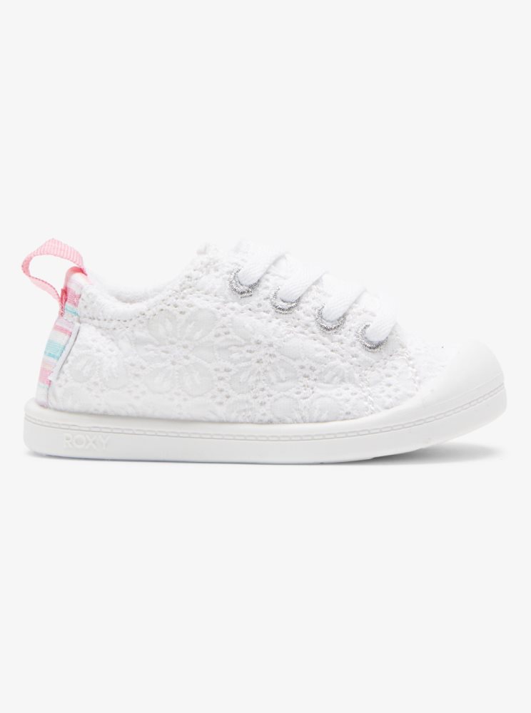 Basket Roxy Bayshore Blanche Enfant | HIE-02368165