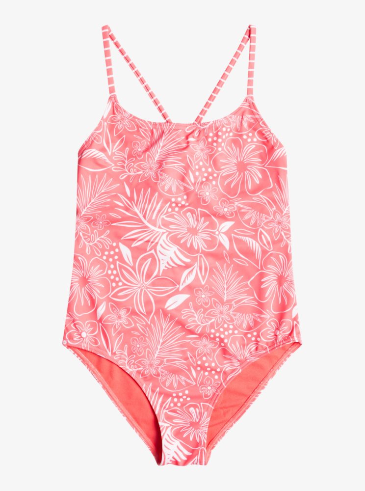 Maillots De Bain Roxy 7-16 Vacay Life Corail Enfant | BPI-79389265